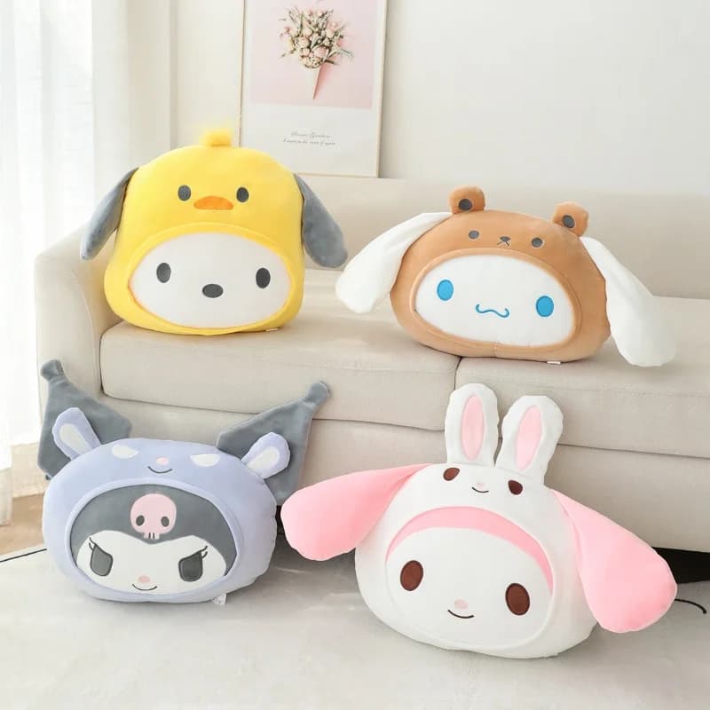 Kuromi Peluche Cuscino Anime Giocattoli Animali Del Fumetto Melody Bambole di Pezza Cinnamoroll Pochacco Squisiti Regali Di Compleanno Di Natale