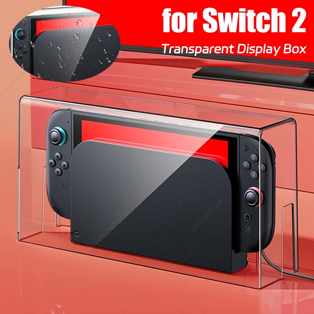 Custodia protettiva antipolvere per console di gioco Switch 2 Protezione antipolvere antigraffio Custodia impermeabile Display Box Dock