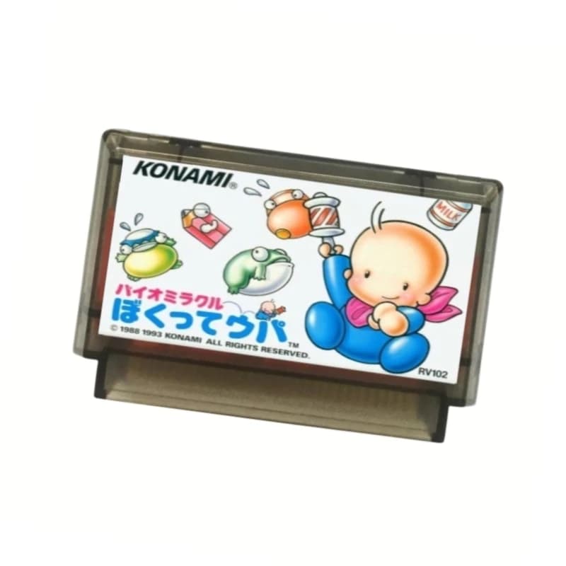 Cartuccia di gioco Bio-Miracle Baby Upa inglese/giapponese per console FC/NES Scheda per videogiochi da 60 pin/72 pin