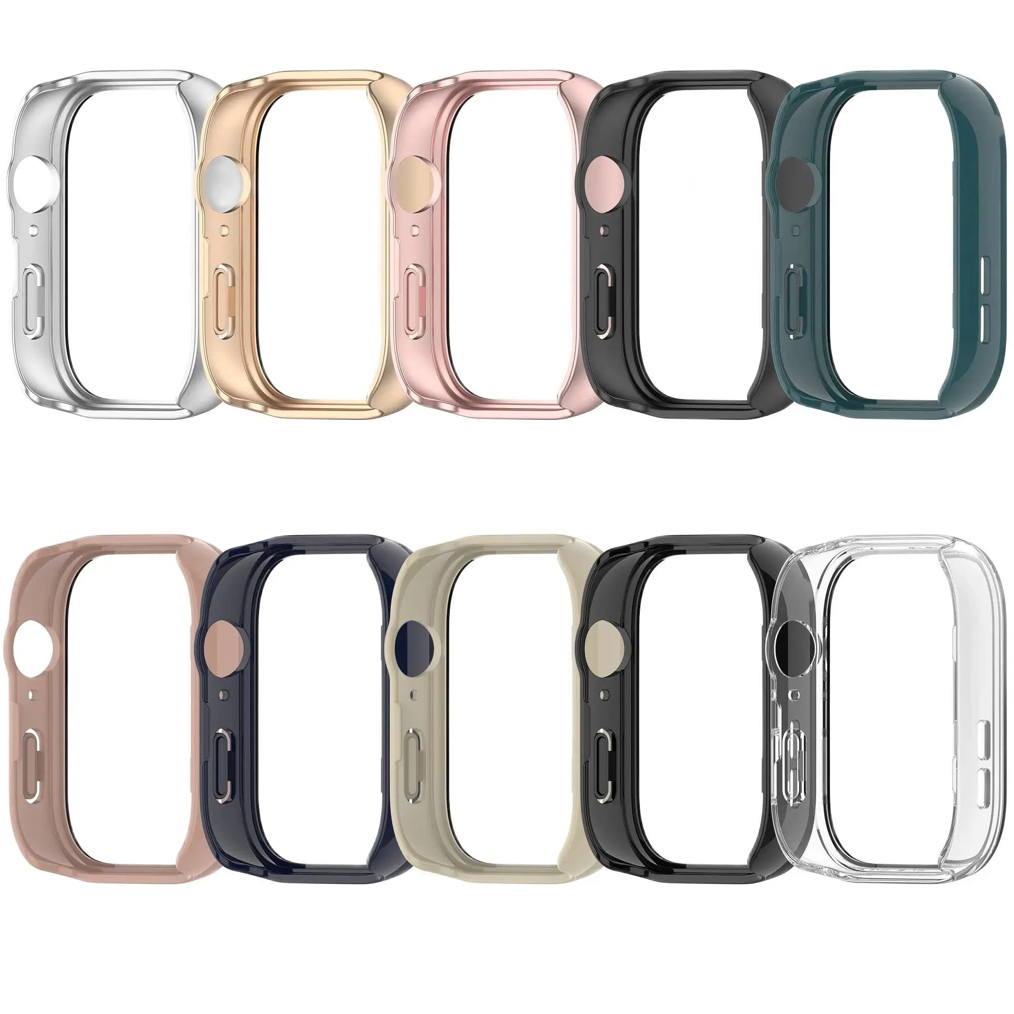 Custodia protettiva in vetro per Huawei Watch Fit 3 Custodie proteggi schermo Smartwatch Cover rigida Shell e pellicola in vetro temperato 2in1