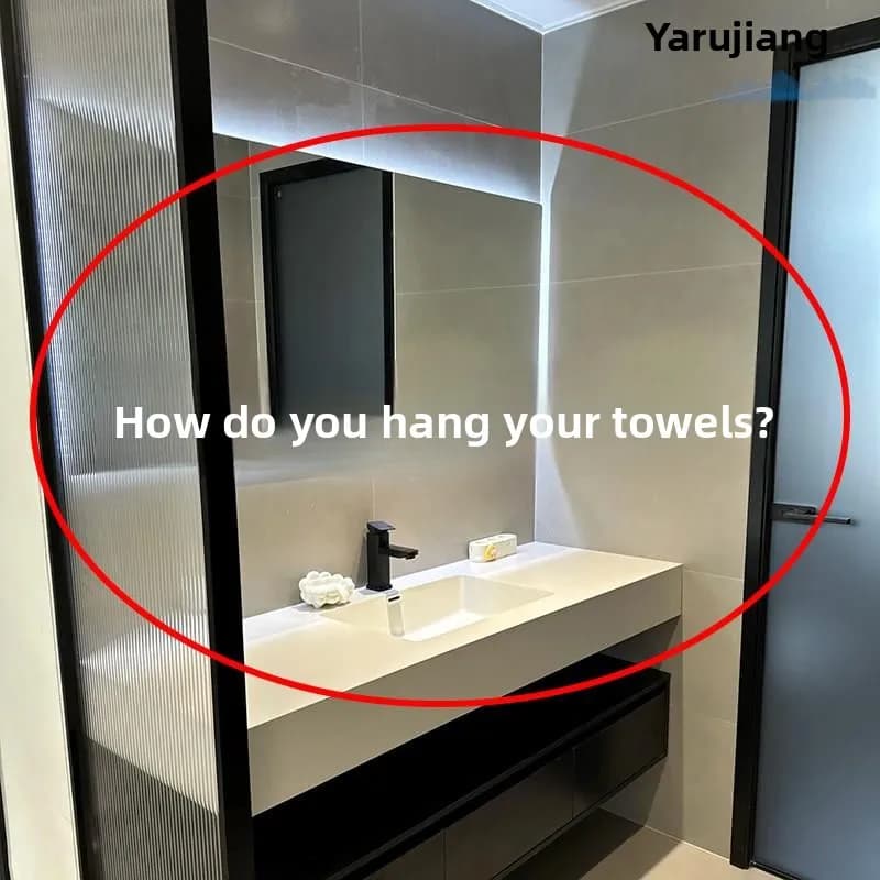 Stainless Steel Towel Rack Bathroom Corner Storage Shelf No Drilling Required Rotating Multi-Bar Towel Holder for Bathroom