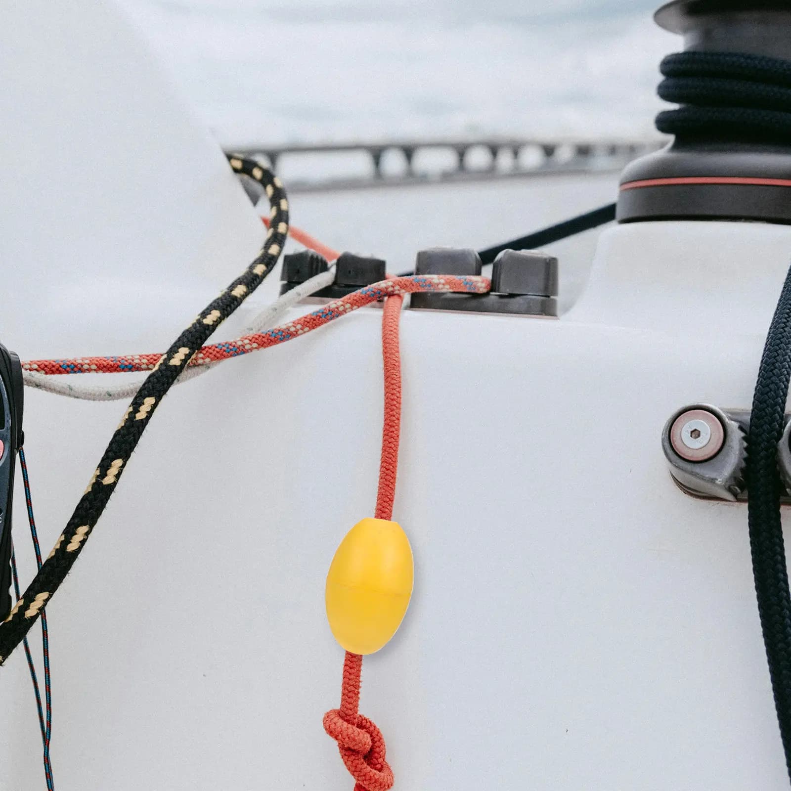 Set di Boe Galleggianti con Corda per Ancoraggio Kayak, Yacht, Imbarcazioni Marine, Boe Ovali per Pesca in Acqua, Boe Galleggianti con Corda per Kayak