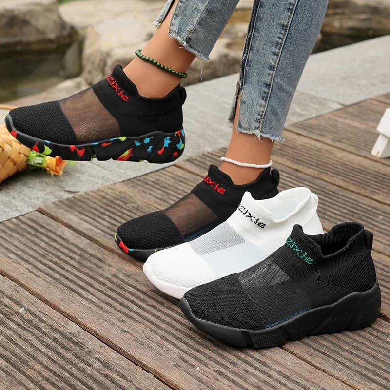 Women's casual slip-on sneakers, classic women's low loafers, comfortable and breathable racing shoes for women, torque shoes