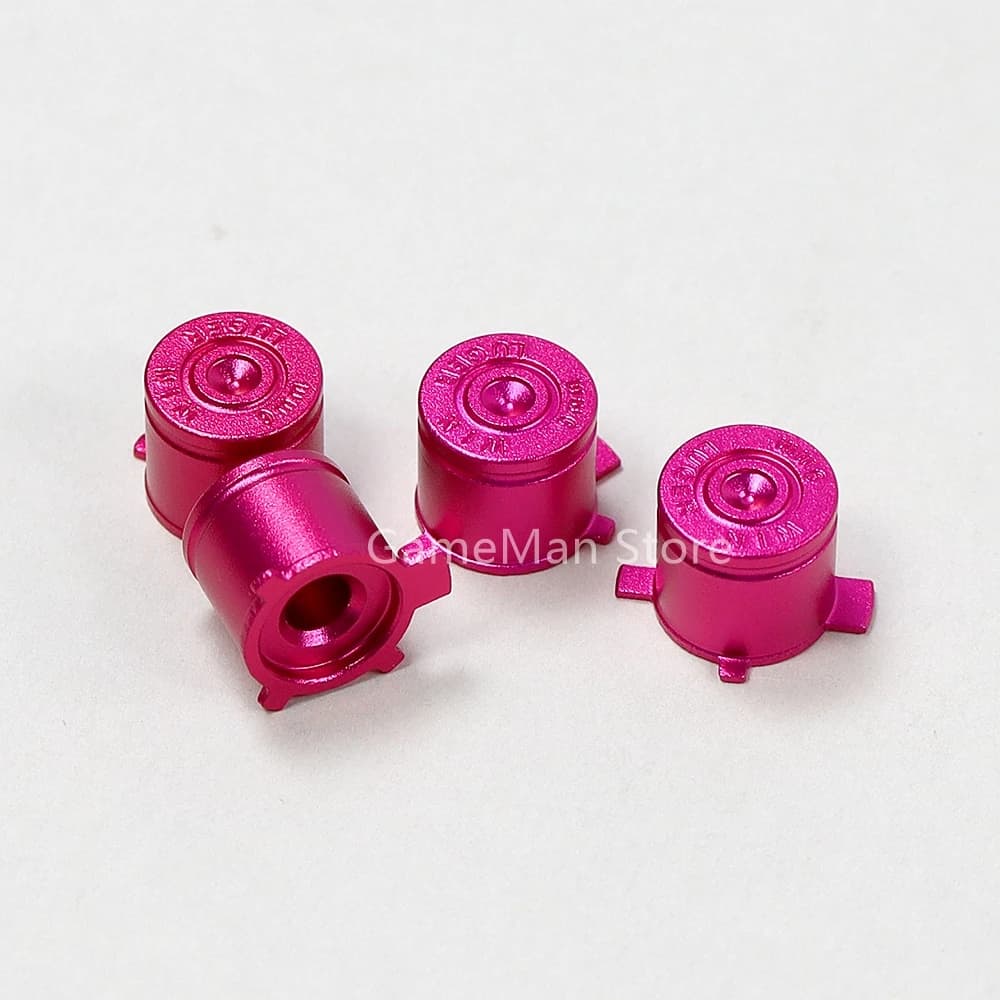 10 Pezzi Pulsanti in Metallo Alluminio Action Bullet ABXY per Controller PS5, Tasti Direzionali D-pad per PlayStation 5, Accessori per Giochi