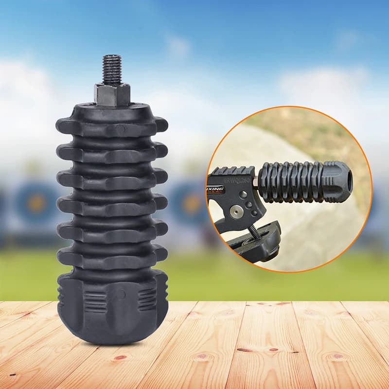Archery Compound Recurve Bow Short Rod Stabilizer 4 Inch Rubber Dampen Shock Absorber Hunting Archery Accessory