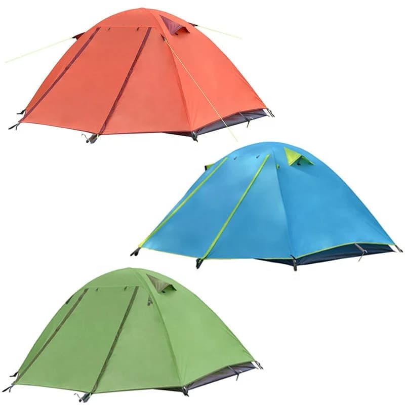 Ultralight Camping Tent in Double Layer with Aluminum Poles, Lightweight Hiking Tent