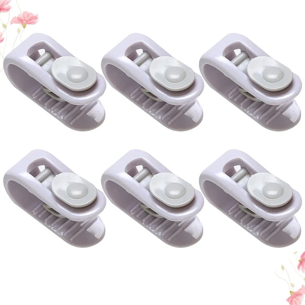 Set of 1 durable anti-slip cap, bed linen clip, home and hotel duvet, purple