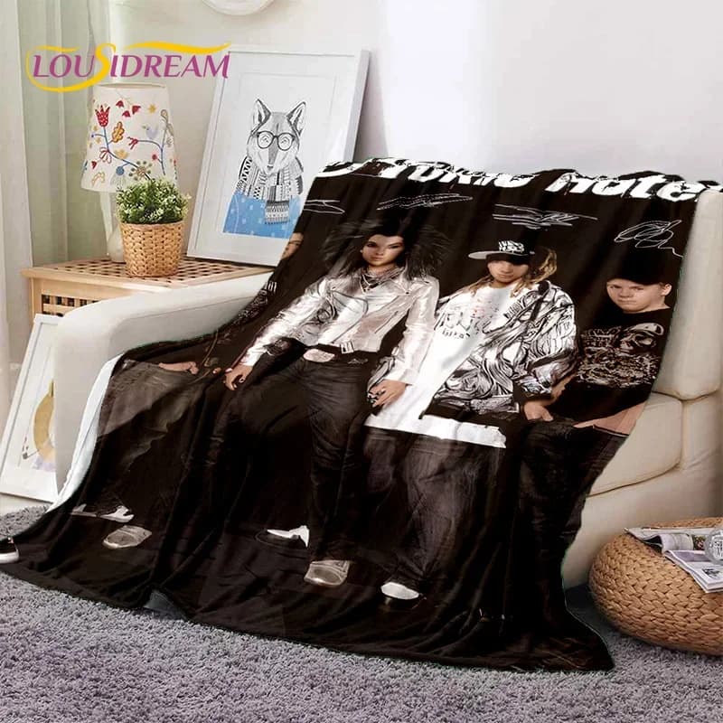 Rock Band toyio Hotel Bill Kaulitz morbida coperta di flanella per letto camera da letto divano Picnic, coperta per copertura regalo per il tempo libero all'aperto