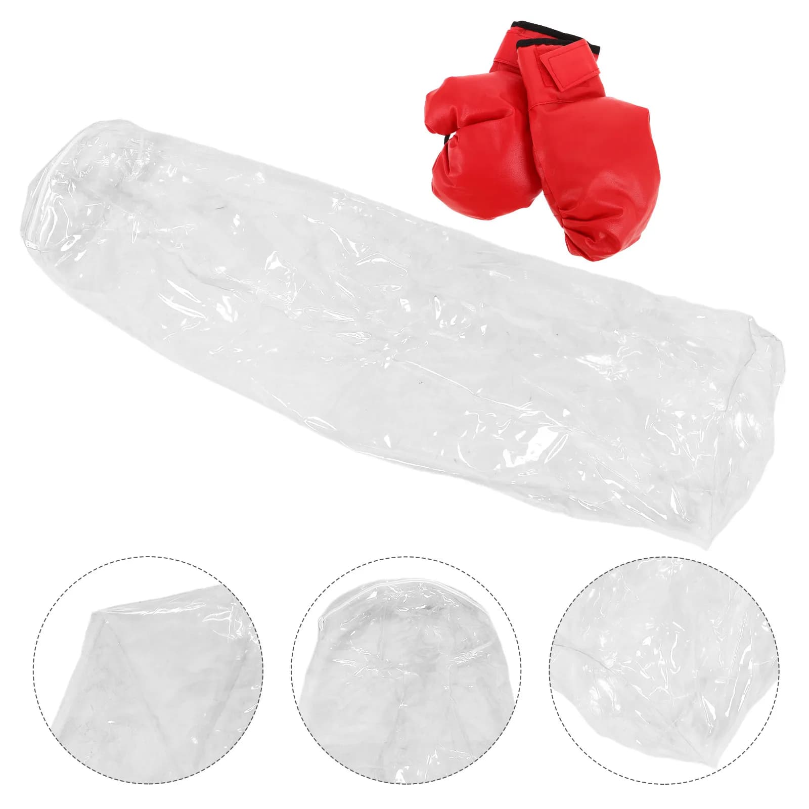 1Set Transparent Stuffed Animal Storage Cover Vertical Bean Bag Punching Post Organizer 47 Inch Clear Storage Tube for Kids