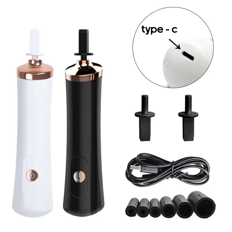 Eyelash glue shaker with USB charge for nail polish, tattoo ink, pigment, liquid, electrical agitation, alarm device, eyelash extension