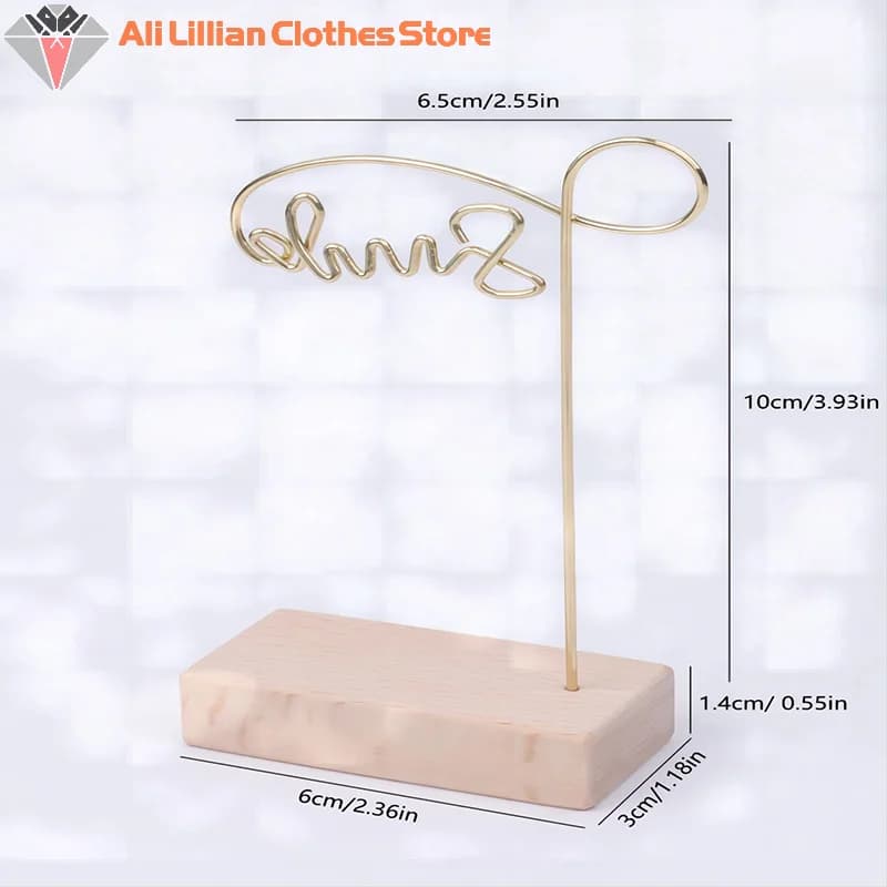 Espositore per Gioielli [Star] con Base in Legno per Bracciali, Orecchini e Collane, Organizzatore di Gioielli, Supporto per Foto, Decorazione per la Casa