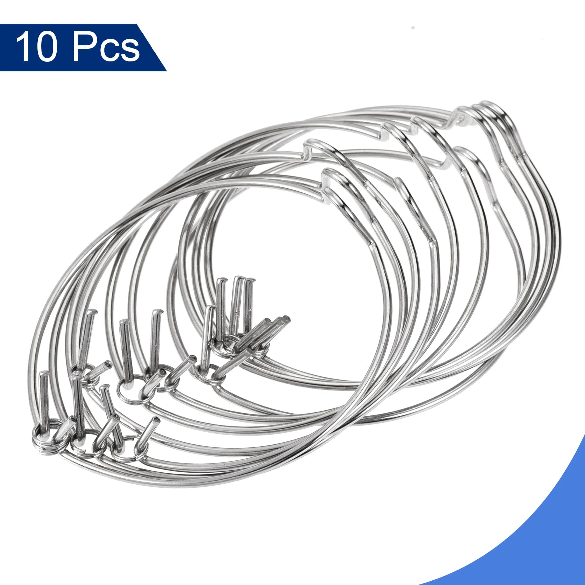 10Pcs MR16 anello con Clip a molla di fissaggio della lampada 57x50mm supporto per lampadina con Clip in acciaio al Manganese anello per scheda con staffa a tazza leggera per Downlight