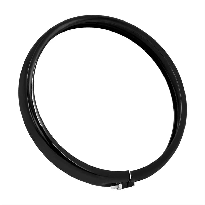 Moto Per Street Bob FXBB 5.75 "Faro Faro Trim Anello Nero Per Sportster Iron XL 883 1200 Dyna Softail