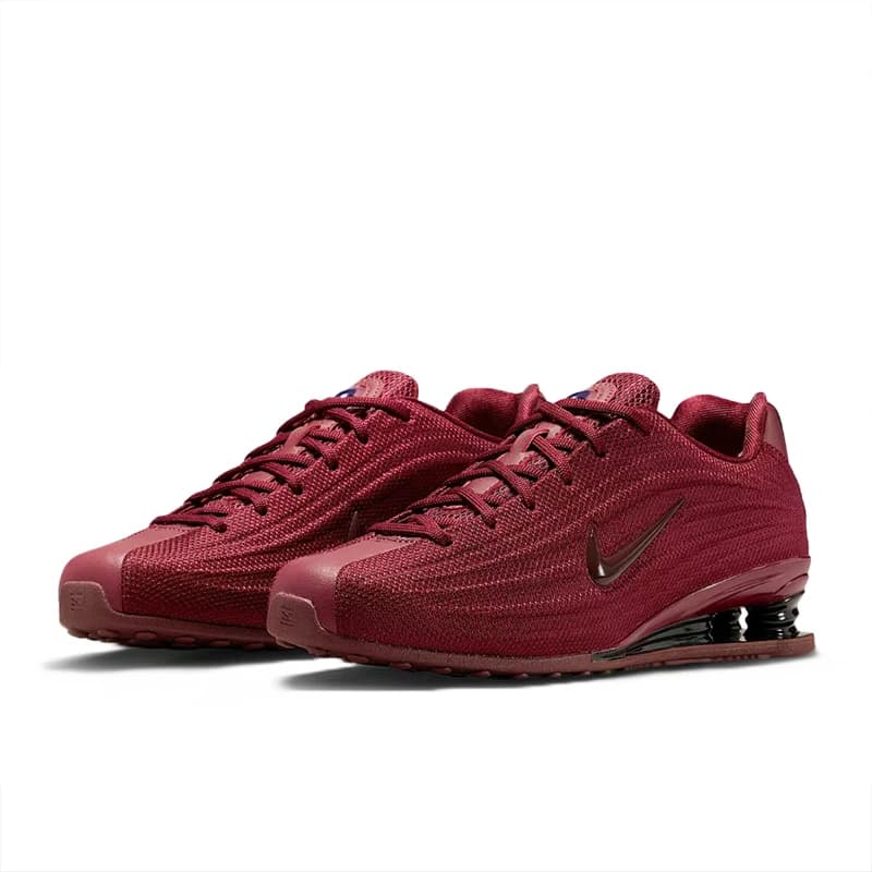 Scarpe da corsa basse Nike SHOX Z Retro alla moda, antiscivolo, ammortizzate, casual, da donna, rosse HQ7540-600