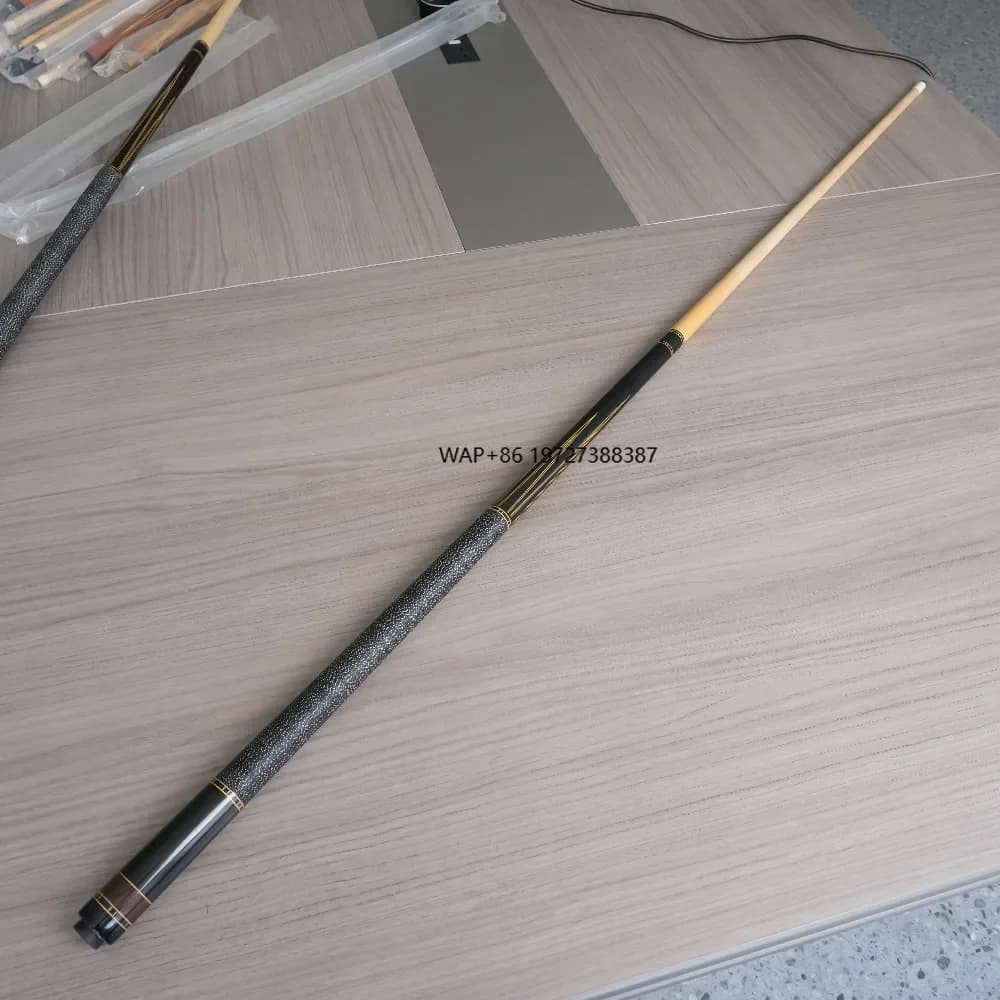 High Quality 1/2 Style Pool Cue Dynamic Ball Factory Custom Made 13MM Billiard Snooker High End Leather Head