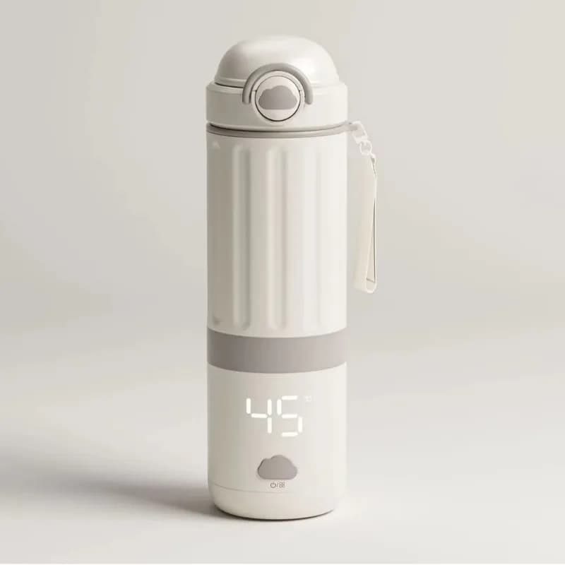 Portable wireless rechargeable electric kettle hot cup travel car water temperature control hot water bottle 500ml