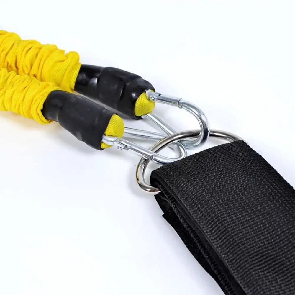 Cintura da allenamento Taekwondo 20LB-80LB, elastici di resistenza neri in lattice spesso per allenamento gambe e caviglie, per la forza fisica