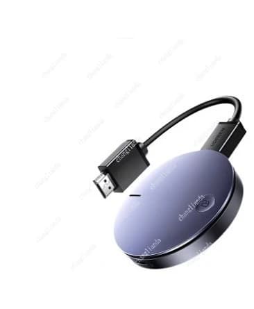 Wireless screen projector mobile phone connected to TV monitor computer hdmi same screen conversion artifact