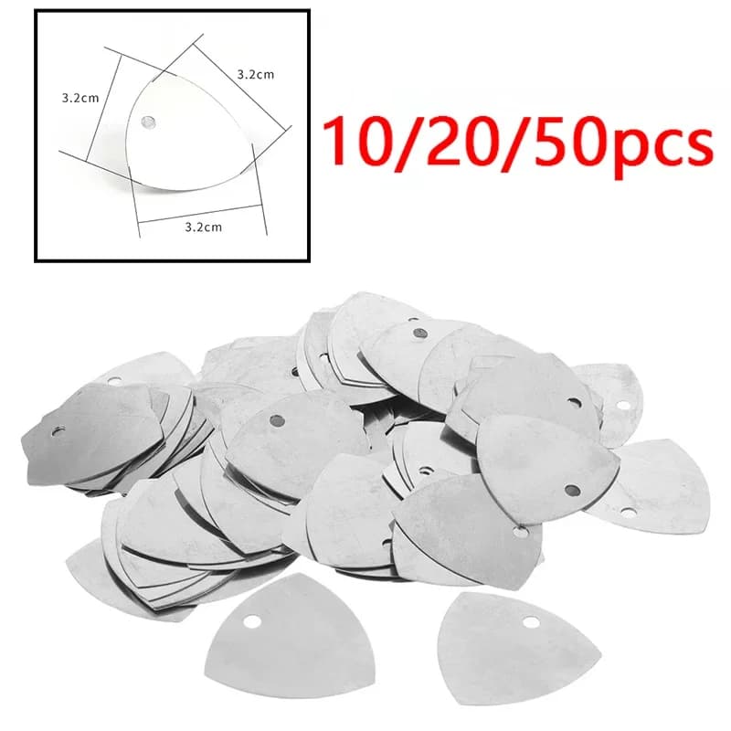 10/20/50Pcs Metal Guitar Picks Pry Opener Mobile Phone Opening Tool Kit Disassemble Repair For iPhone/iPad/Xiaomi/Huawei Tablet