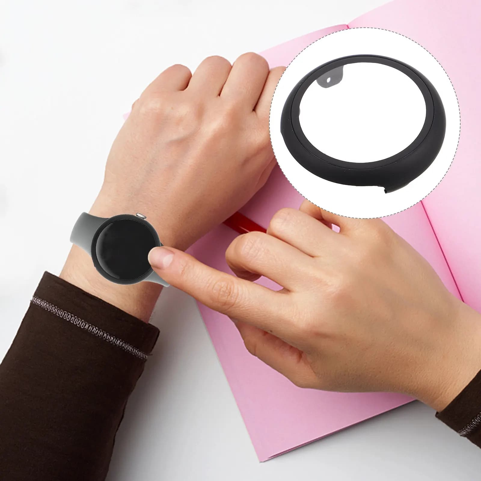 Cover Protettiva Ultra-Sottile in PC Rigido Antiurto Trasparente per Smartwatch, Resistente a Polvere e Acqua, Protezione Schermo