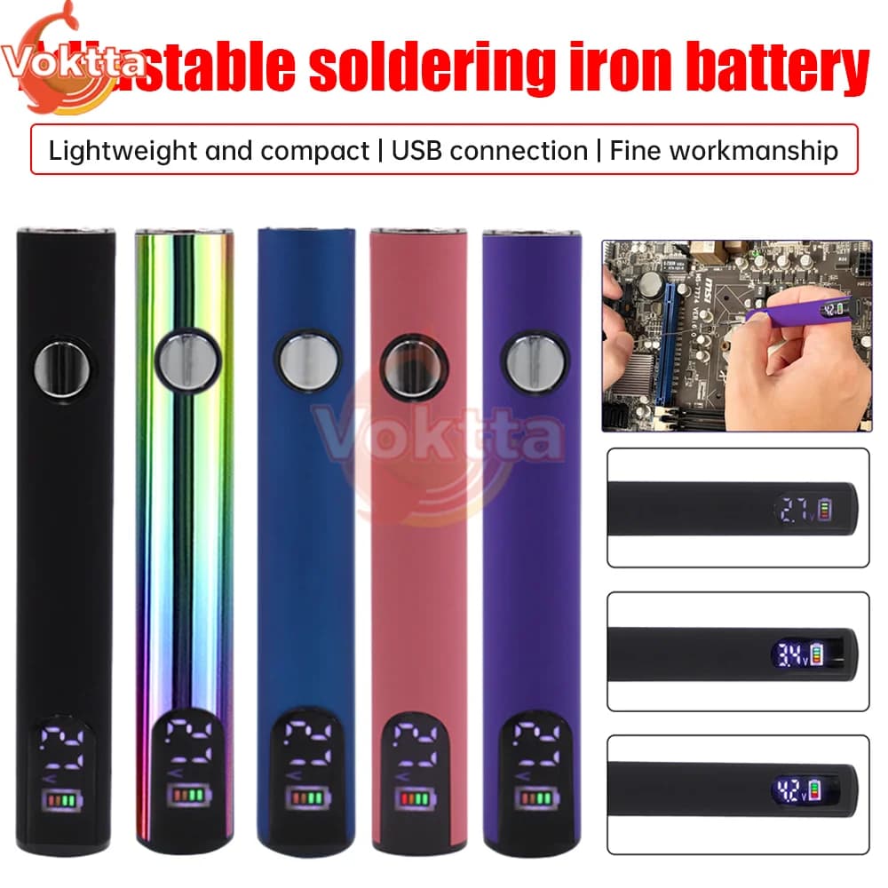 510 wire battery pen electric heater preheating digital button battery regulation voltage heating device welding tool