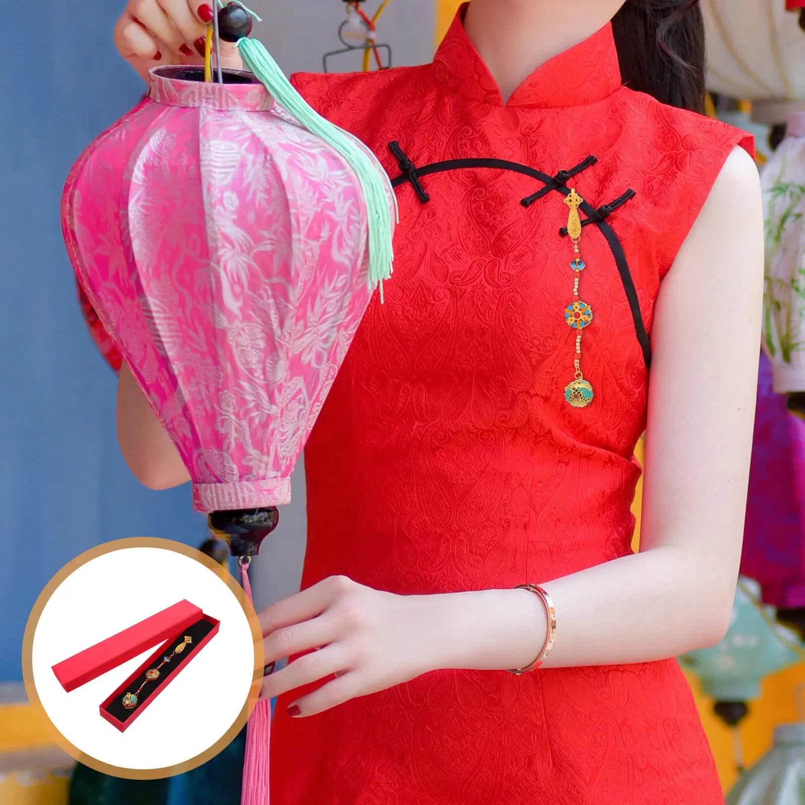 Ciondolo Sfera Aromatica Stile Cinese, Diffusore di Profumo Cavo, Gioiello per Spilla Cheongsam, Decorazione per Auto e Casa, Sfera Profumata