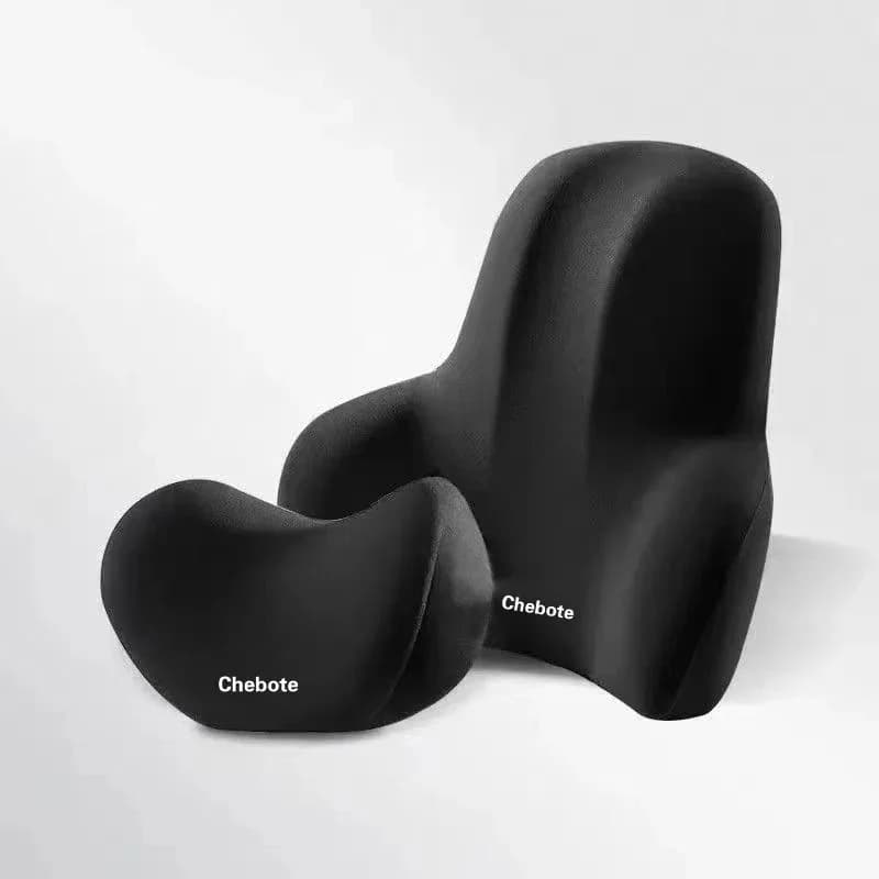 Car Neck Pillow Ergonomic Stress Relief Memory Foam Headrest Lumbar Cushion Universal For Car Seat Driving Breathable Protective Wear-resistant Pad