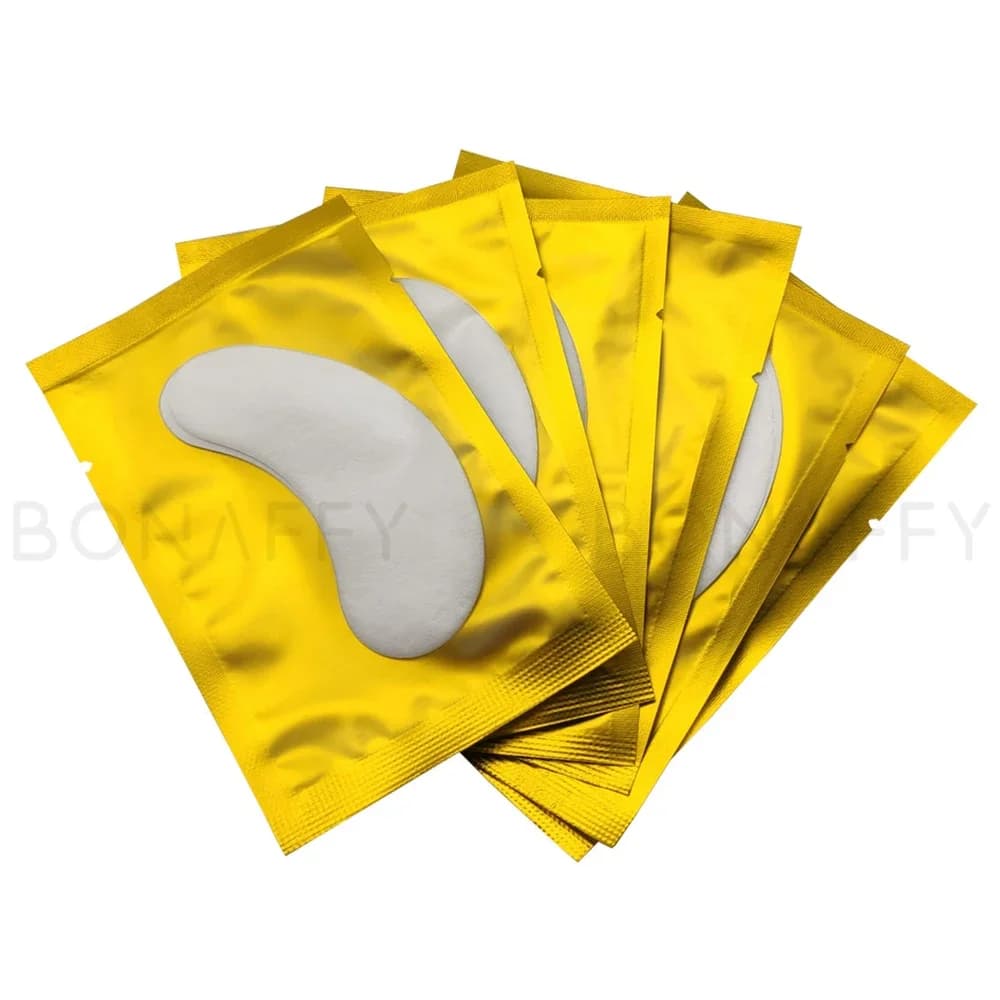 100 pairs of patches for extension eyelashes, undercut bearings for grafting fake eyelashes, paper patch without hair for extension fake eyelashes