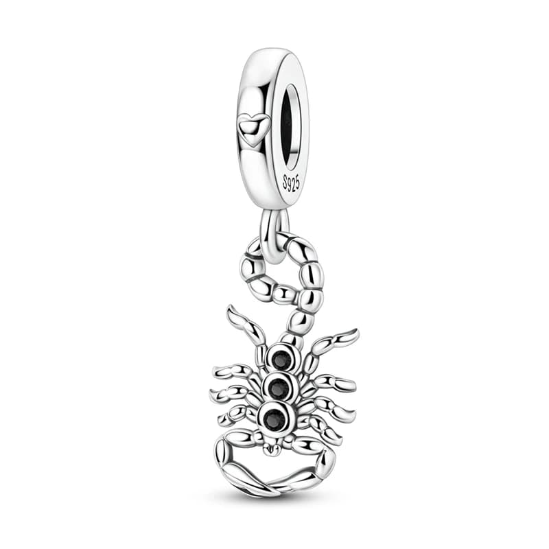 925 Sterling Silver Scorpion Charms Pendant Fit Original Bracelet DIY Women Anniversary Jewelry Gift