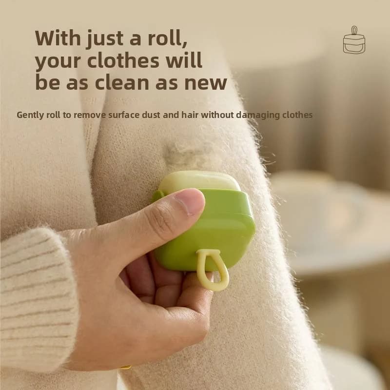 Portable Reusable Sticky Lint Roller, Washable Pet Hair Remover, Dust Cleaning Brush for Clothes & Home Use