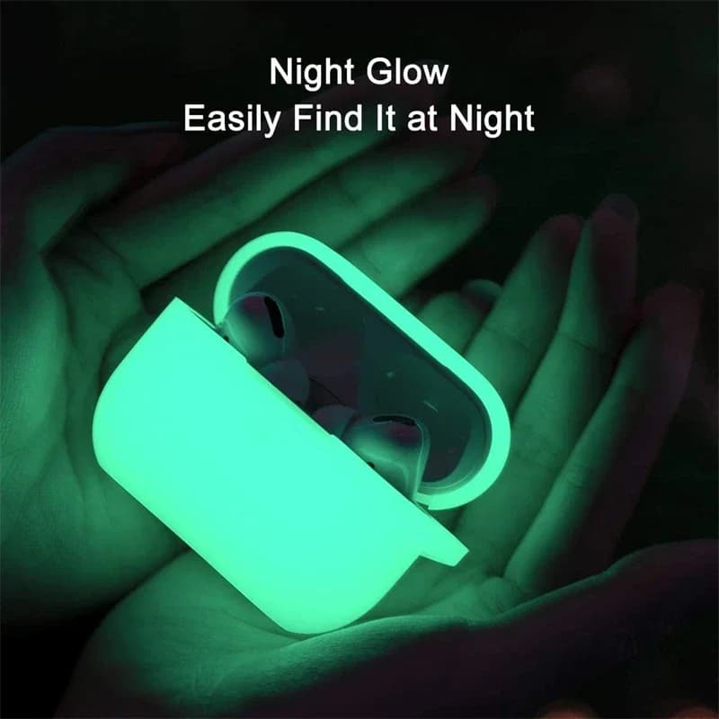 Custodia morbida per auricolari in silicone luminoso con luce notturna per Apple Airpods 4 3 1 Pro 2 Air Pods Pro2 Pro3 Cover per cuffie di terza generazione
