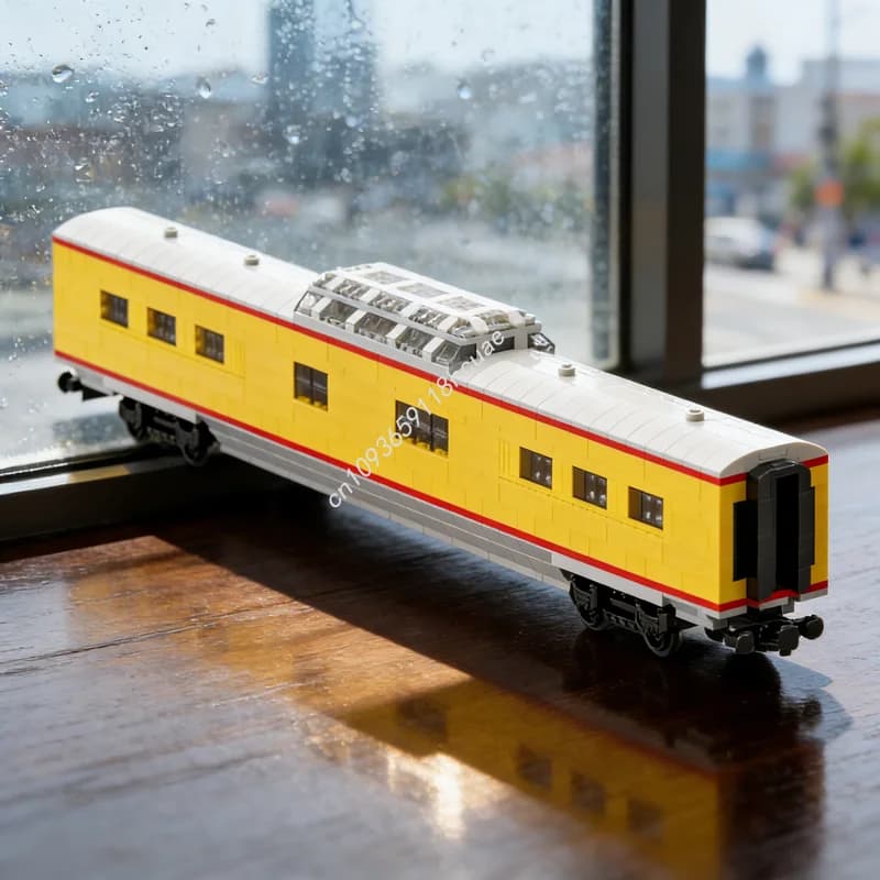 988 Pezzi MOC Treno Union Pacific Modellino di Vagone a Cupola Blocchi da Costruzione Architettura Giocattolo Educativo Idea Regalo di Natale per Bambini