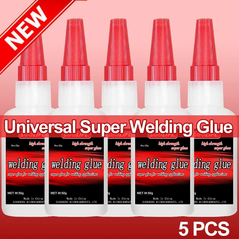 5 Pieces of Colla Super Forte Transparent, Wall decal Multifunctional Istantaneo, Original glue to Rapid Drying for Repairs