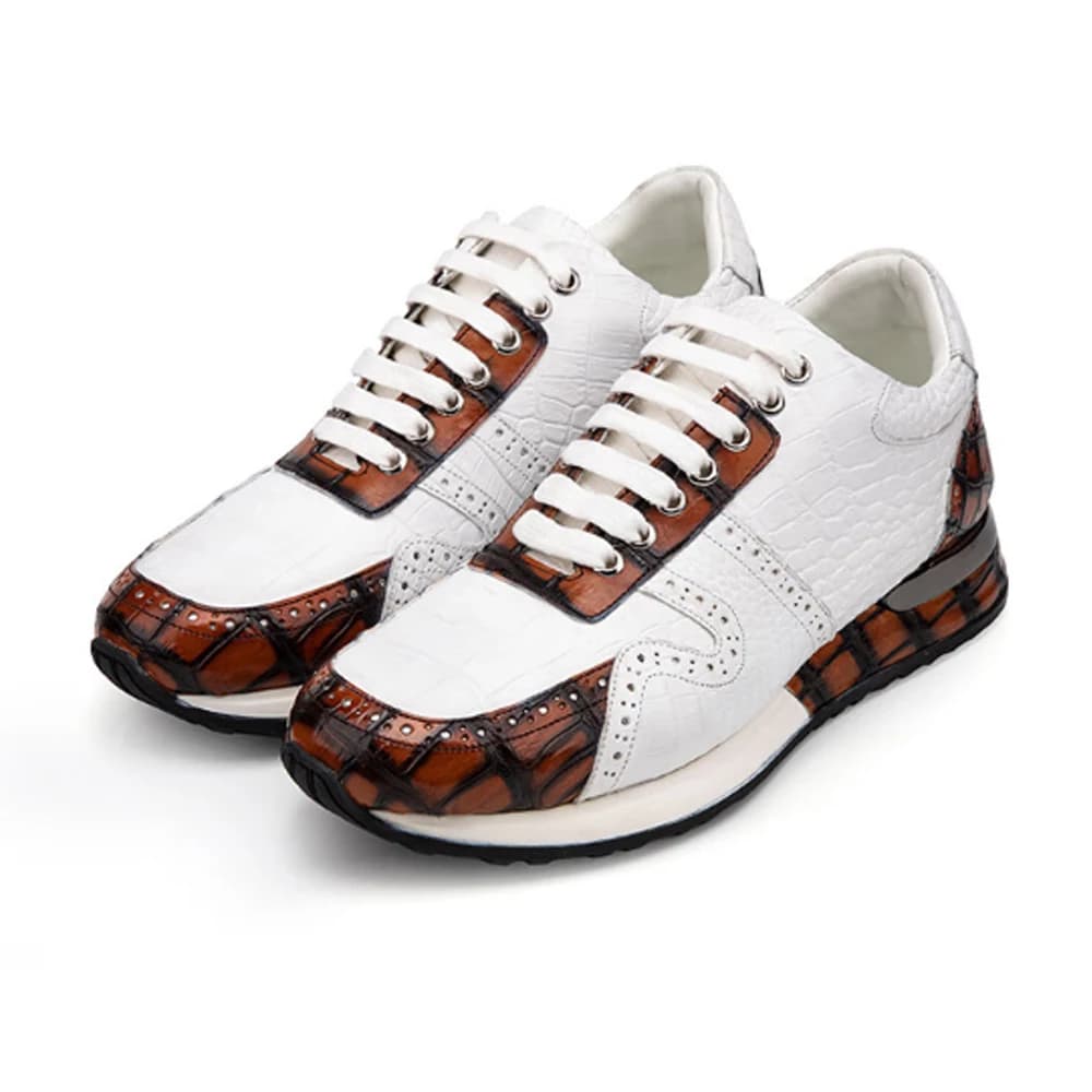 yinshang uomo per il tempo libero scarpe in coccodrillo scarpe maschili moda pennello colore