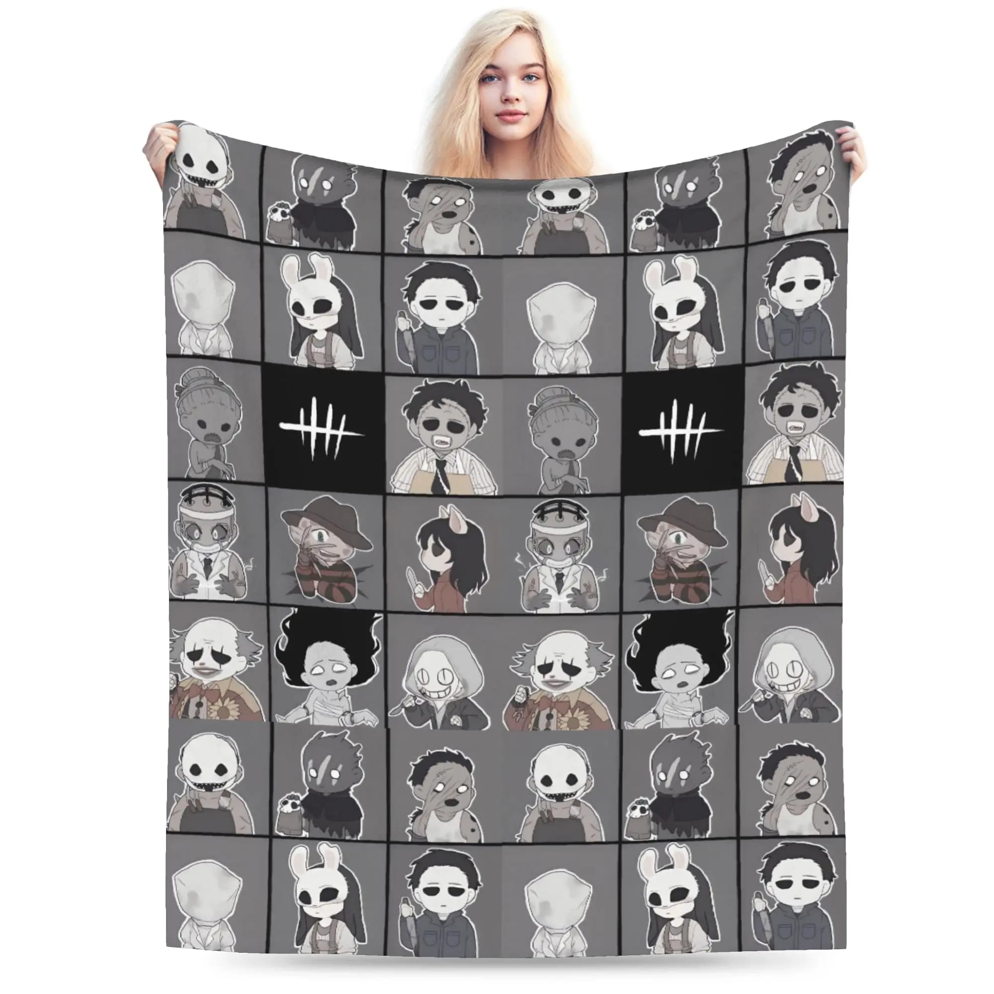 Warm Soft Blanket Travel Deads by Daylights Game Throw Blanket Flannel Bedspread For Couch Chair Print Sofa Bed Cover