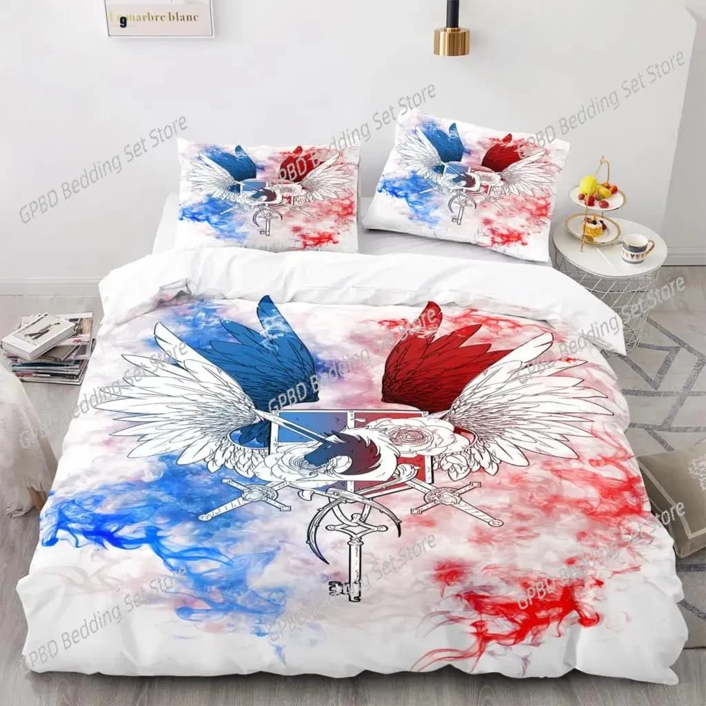 Anime Attack On Titan 3D Set biancheria da letto Copripiumino Federe Singolo Doppio Completo Queen King Size Decorazioni per la casa Trapunta Ragazzi Regalo