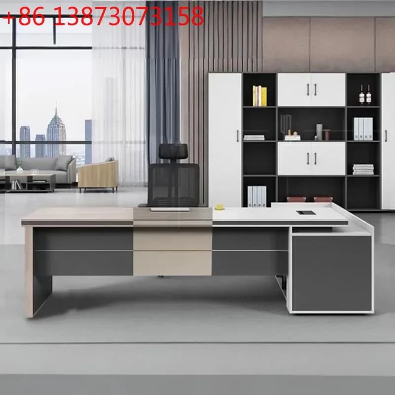 Scrivania per Computer Economica per Studio e Gaming, Ampia Scrivania in Legno con Spazio di Archiviazione, Tavoli Estetici e Trendy per Computer