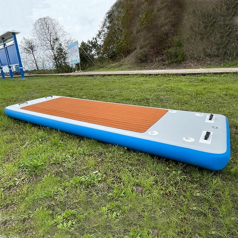Inflatable Yoga Mat Gymnastics Mat on Water Drop Fabric Fitness Aqua Sport Dwf Air Track for Pool