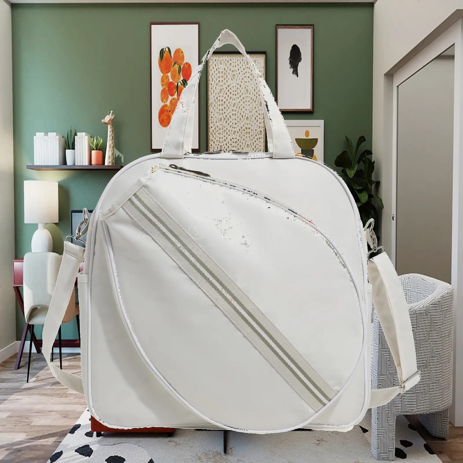 Tennis Bag Racquet Carrying Bag Outdoor Sport Bag Large Capacity Crossbody Bag Stylish Premium Top Handle Bag Tennis Tote Bag