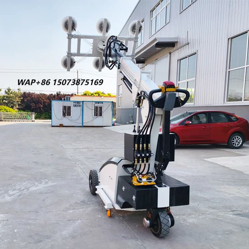 Glass Steel Granite Marble Installation Suction Cup Electric Moving Lifting Robot Vacuum Glass Lifter