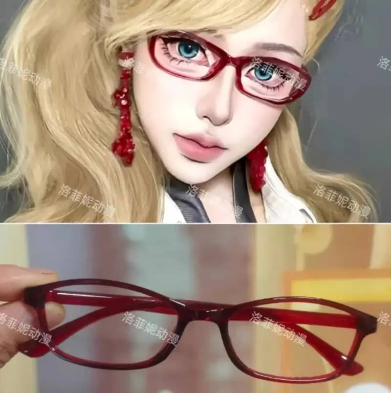 Attribute Takamaki Cosplay Eyeglasses Prop Cartoon Glasses Spectacles Acg Eyewear Picture Frame Goggles Christmas Present