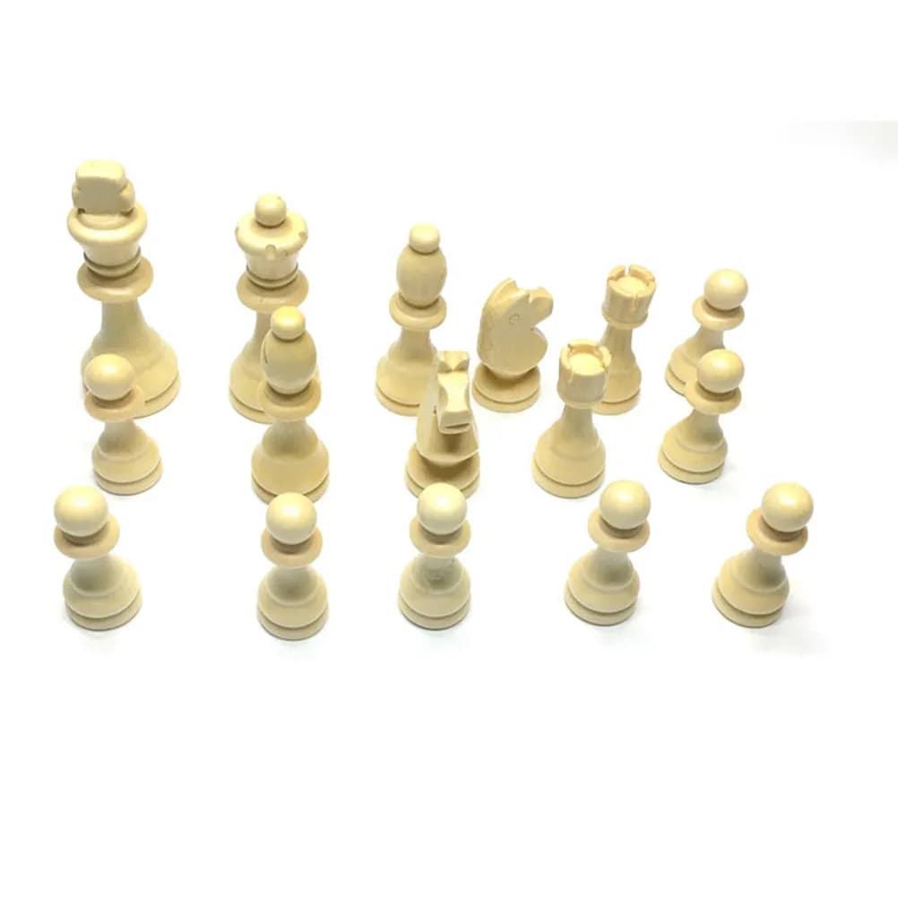 Set di Scacchi in Legno da 32 Pezzi, Scacchi Internazionali per Bambini, Accessori per Giochi da Tavolo Educativi da 2,5 Pollici