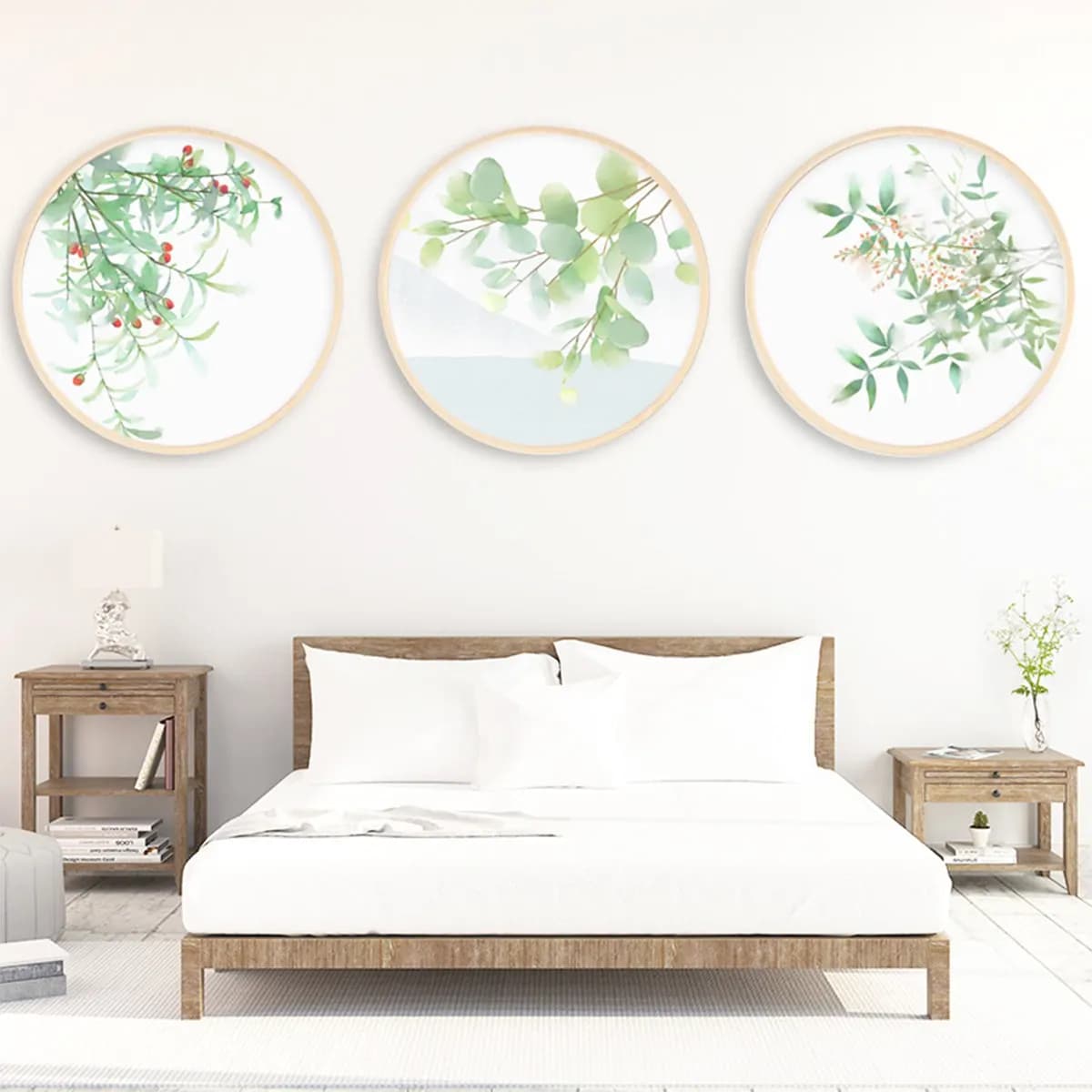 2Pcs 19Cm Bamboo Dreamcatcher Rings Set for DIY Craft Projects Mandalas Windchimes Wreaths Embroidery Frames Home Decor
