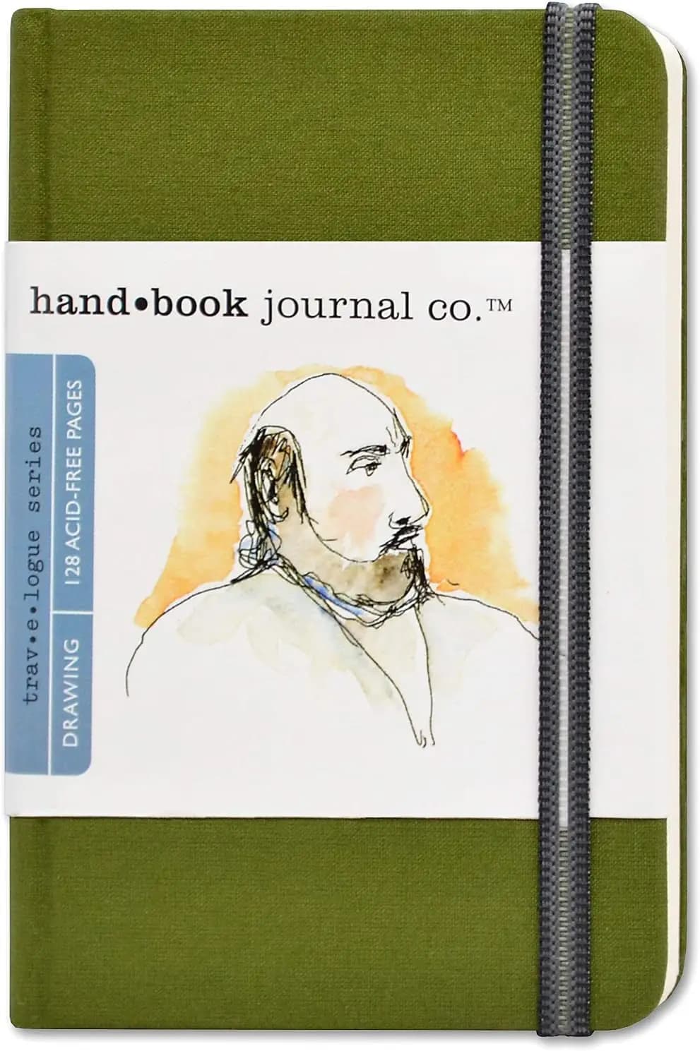 Pocket Portrait Sketchbook 5.5x3.5 Artist Journal with 128 Sheets Buff Drawing Paper