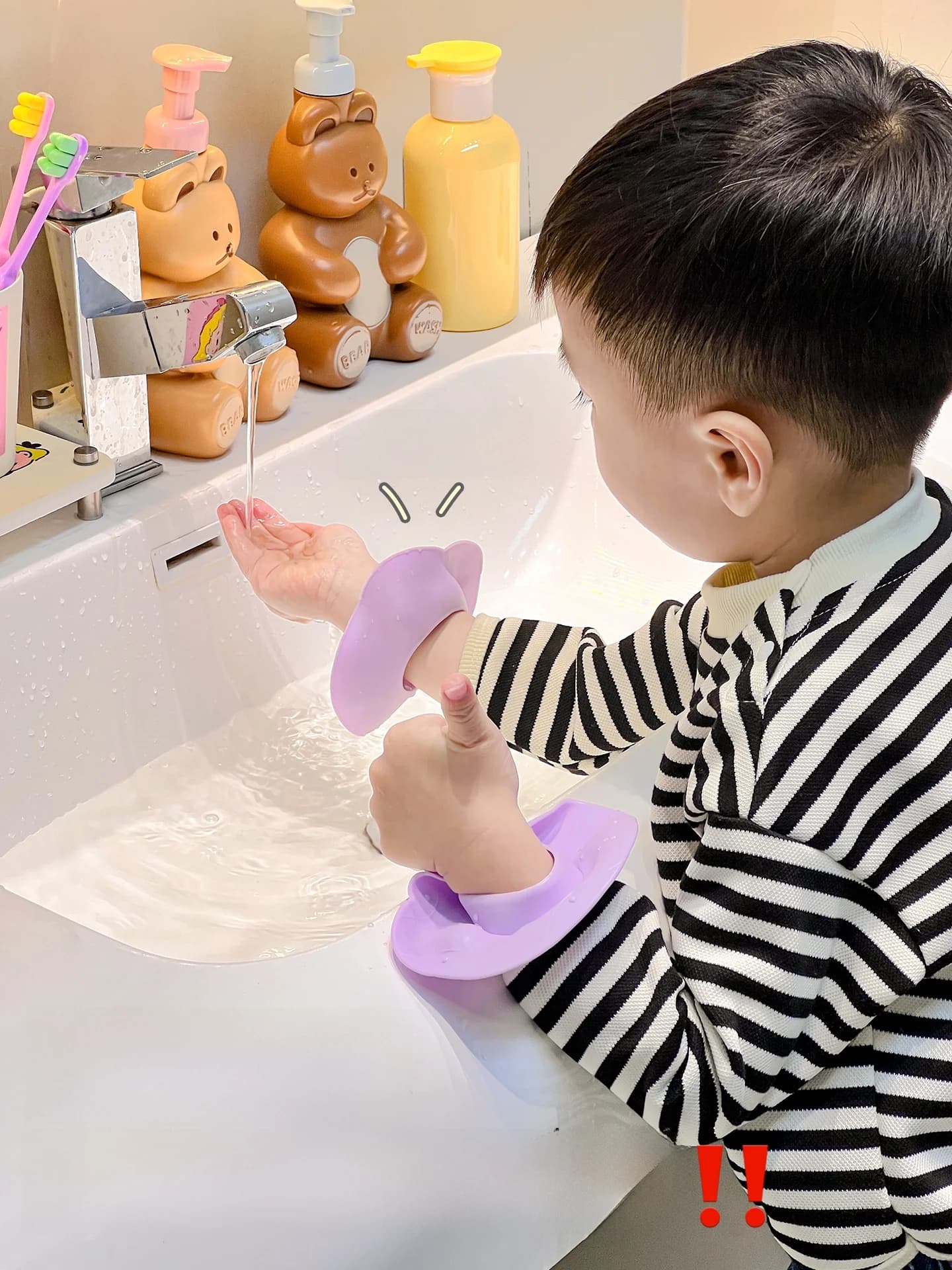 Waterproof Children's Silicone Bracelet, Anti-Water Protective Ring for Sleeves and Arms