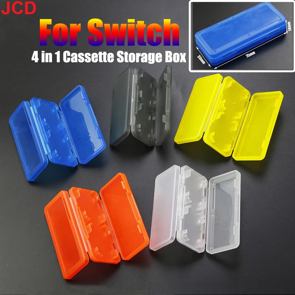 JCD 4In1 Per Slot per Cartuccia Switch Scatola di Immagazzinaggio di Carte di Gioco Custodia di Immagazzinaggio di Carte di Gioco per Carte di Memoria Micro SD Carte di Giochi