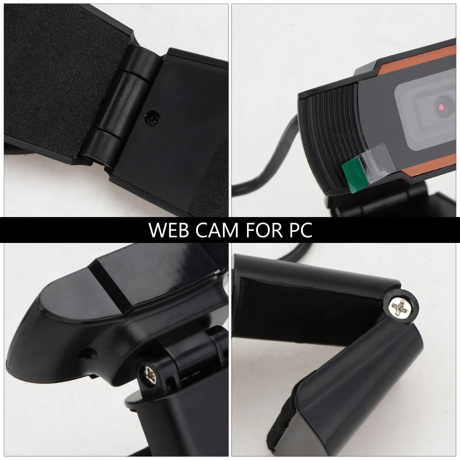Webcam 0.3MP for PC and Laptop with High Precision Optical Lens, Distortion-free image, SNR 48dB, USB HD for Zoom, Teams, Skype