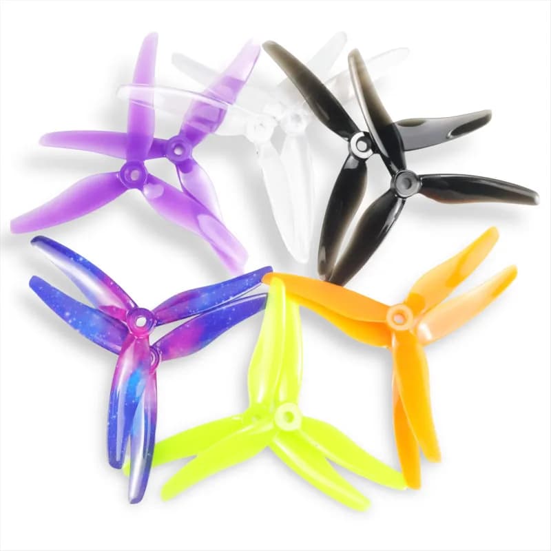 4 eliche Gemfan 51433 nuove di zecca, da 5 pollici, a 3 pale/tri-pala, CW CCW, per motore brushless FPV, per droni da corsa FPV