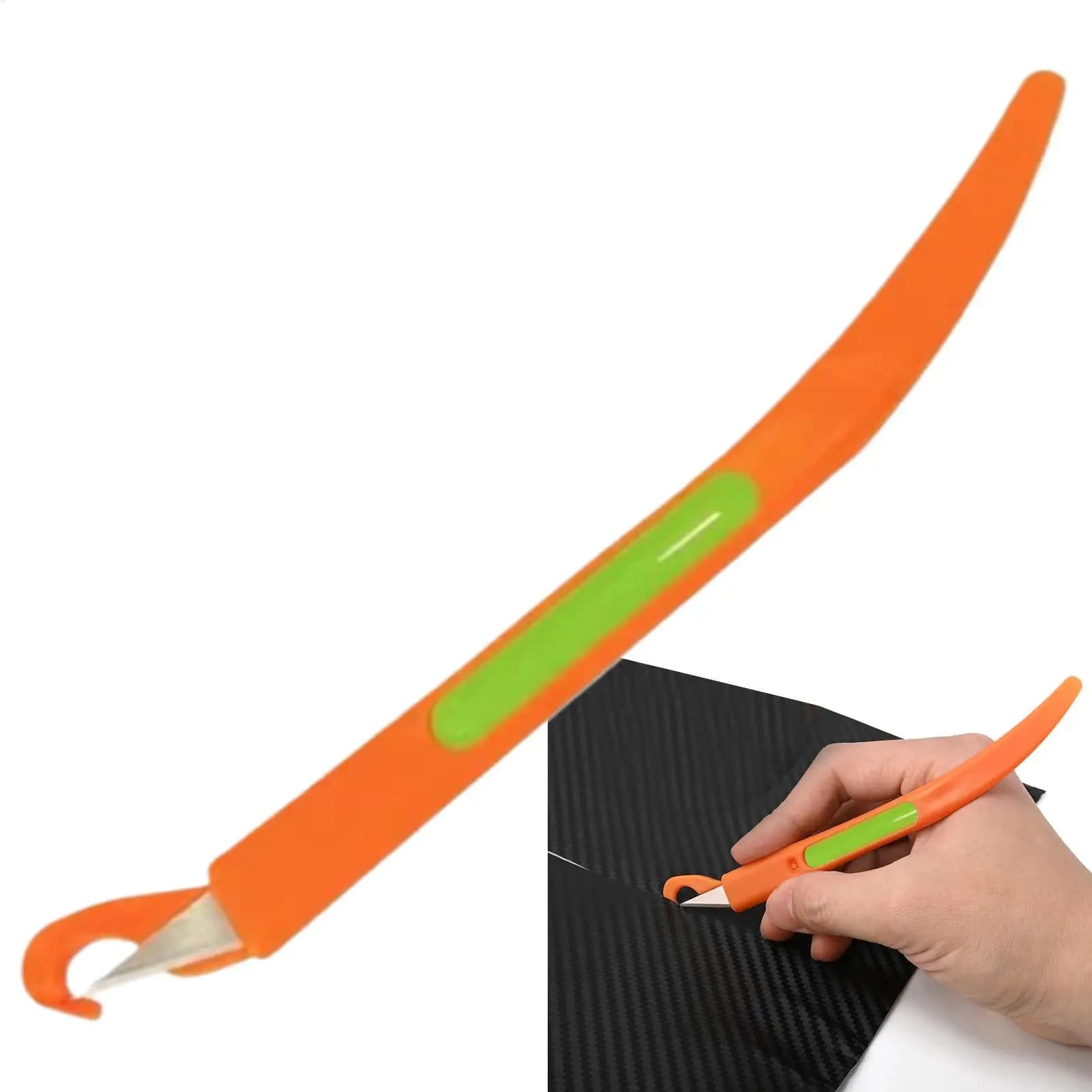 Kit di coltelli per taglierina in vinile di sicurezza Adesivo per pellicola per avvolgere l'auto Utensile da taglio per decalcomanie Pellicola per finestre Carta da parati Taglierina per taglierina posteriore con lama
