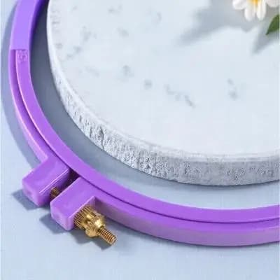 Set di 6 Telai per Ricamo Regolabili in Plastica per Punto Croce, Cucito, Fai-da-Te, Artigianato, Decorazione e Quilting